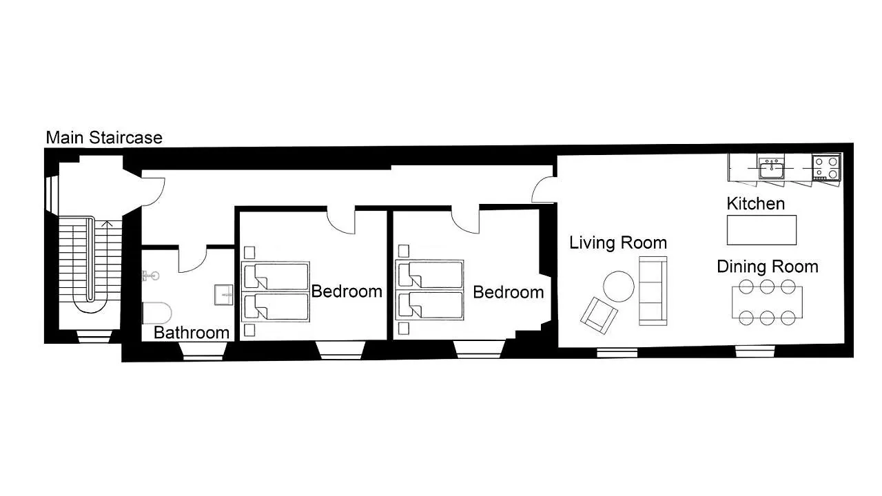 City Apartment With Exposed Ceiling Beams Copenhagen Denmark