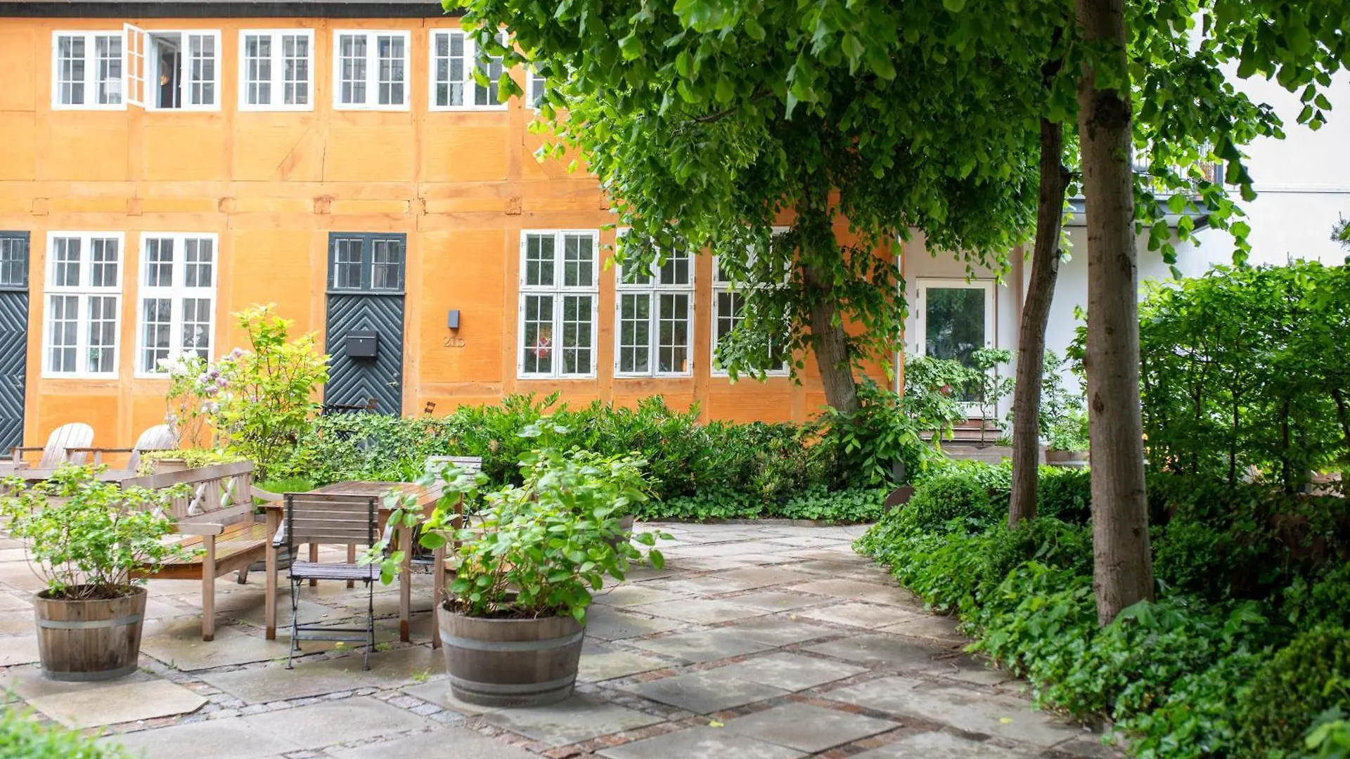 City Apartment With Exposed Ceiling Beams Copenhagen Denmark